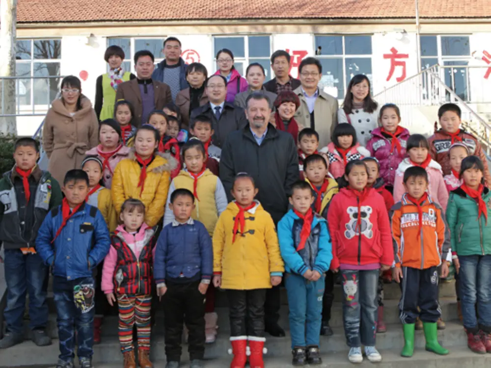 eachers and students at the Henkel Hope Primary School