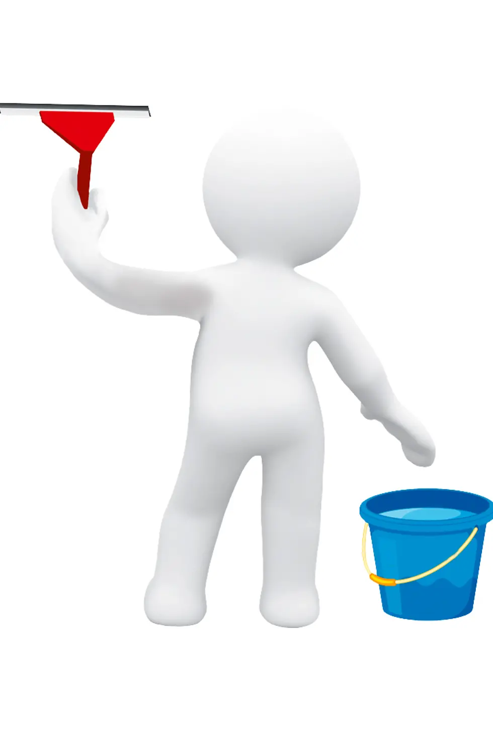 Saubermännchen Glasflächen