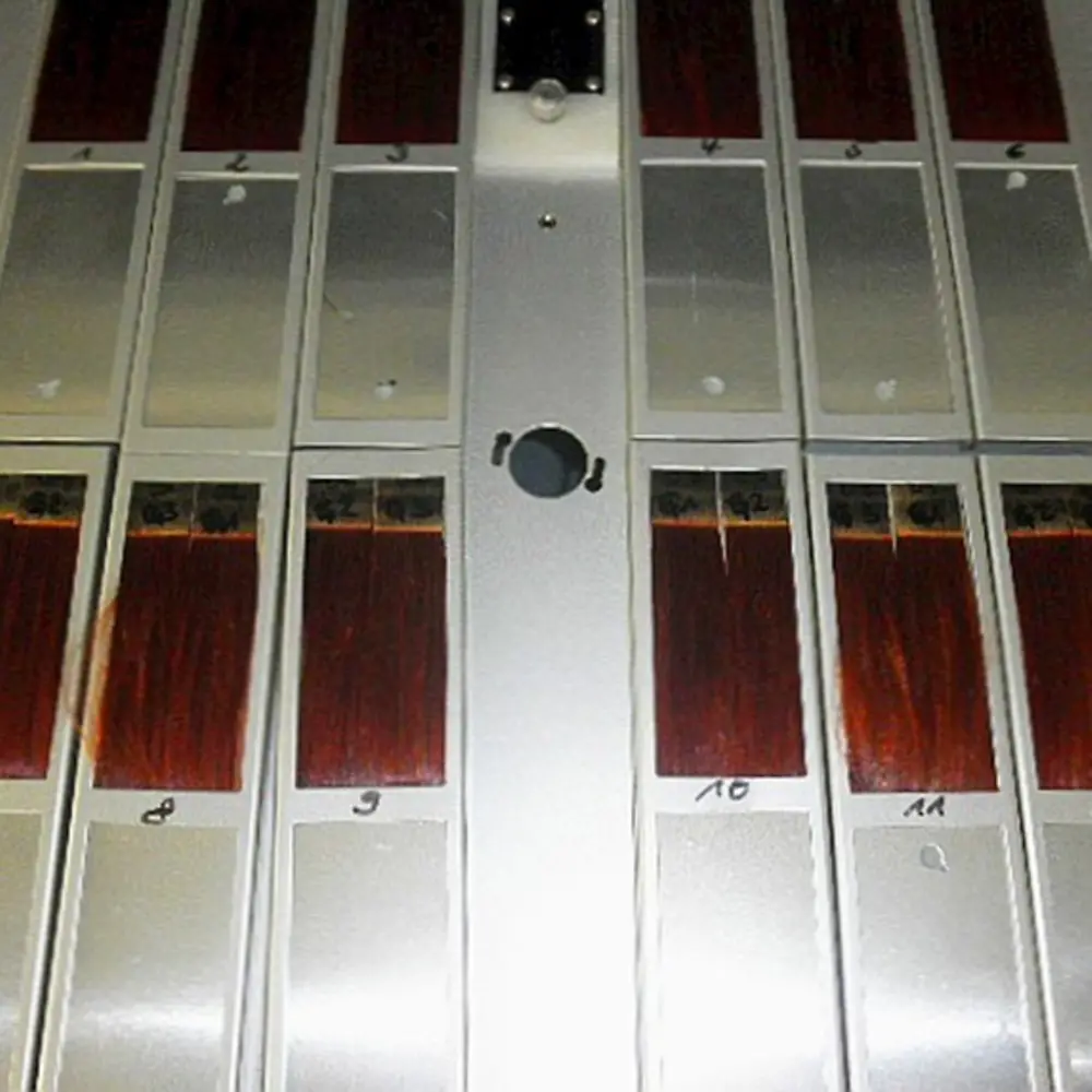 
모발 샘플의 UV/VIS 조사